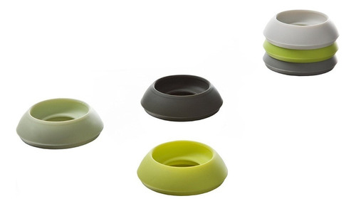 Posafuentes Posa Fuentes Silicona X6 Tomorrows Kitchen Vacu Color Verde Y Gris