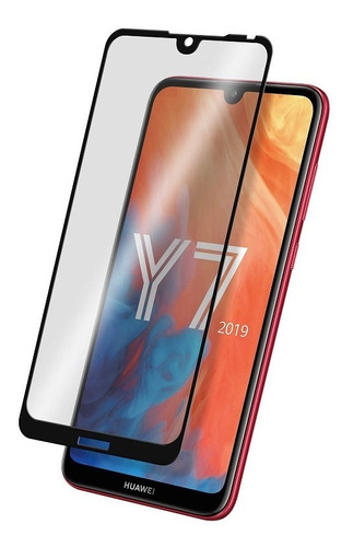 Vidrio Templado 9d Glass Completo Para Huawei Y7 2019