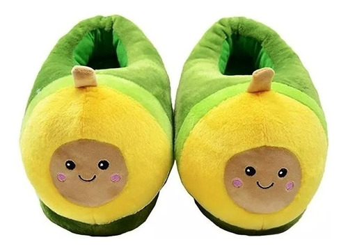 Pantuflas Palta Aguacate Kawaii (cerrada)