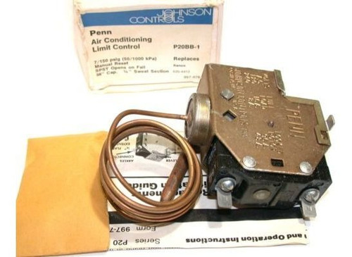  New Johnson Controls Air Conditioning Limit Control P20bb-1