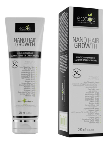 Kit Nano Capilar Crescimento Cabelos Fortes Completo - Eccos