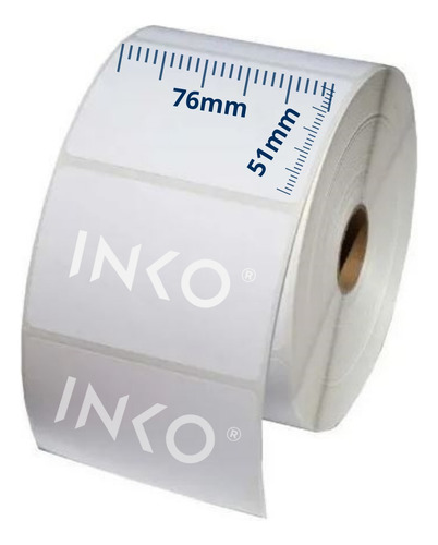 Etiqueta Térmica medida 76x51 o 3x2 pulgadas 250 etiquetas por rollo para Full Producto Codigos de Barras Precio descripción o Inventario