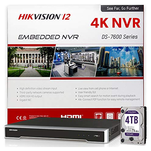 Hikvision Ds Ni Poe Nvr Grabadora Video Red Disco Duro