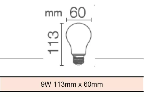 Lámpara Foco Led Osram Luz Fría 9w=75w Pack X 50