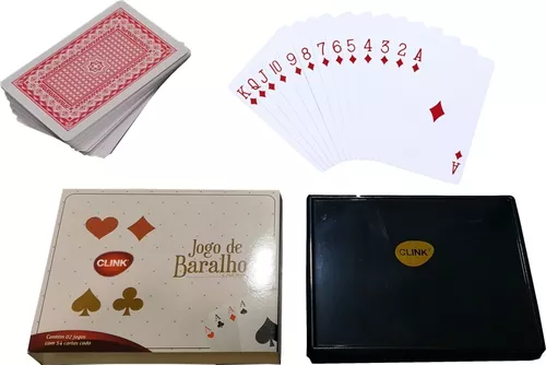 Jogo De Baralho 108 Cartas Em Plástico Poker Truco Magica - mjs smart  imports - importados e nacionais