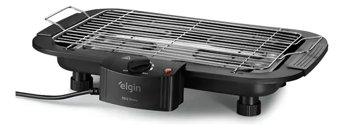 Churrasqueira Elétrica Grelha Elgin Anti fumaça regula temp