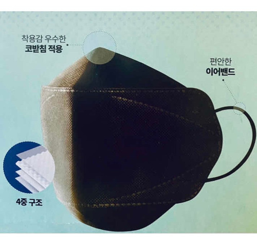 Cubrebocas Kf94 Coreano Original De Máxima Protección (6pz)