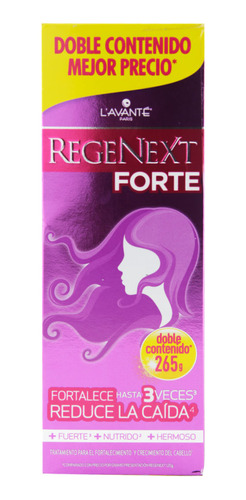 Regenext Forte Tratamiento Capilar 3 Veces Más Fuerte × 265g