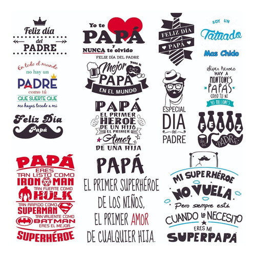 Laminas Comestibles Dia Del Padre P/ Tortas Cupcakes Cookies