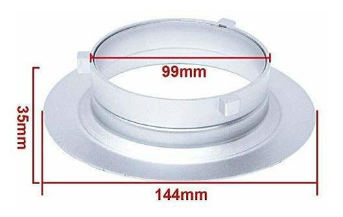 Imagen 3 de 3 de 144 mm Diametro 5.7 inch Brida Anillo Velocidad Softbox