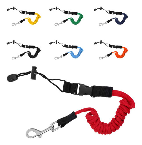 2 Ajustable Kayak Rod Leash Fishing Pole Paddle Naranja