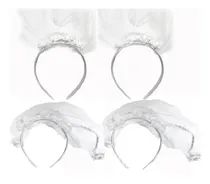 Comprar Tiara Véu Noiva Festas Fantasias Carnaval Cha De Langerrie Cor Branco