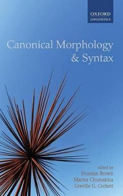 Libro Canonical Morphology And Syntax - Dunstan Brown