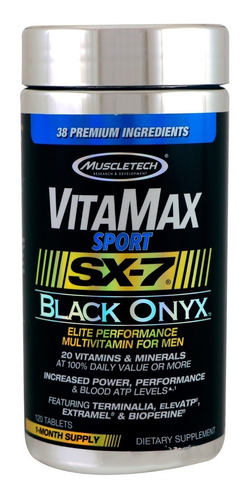 Vitamax Sport Sx-7 Black Onyx Muscletech 120 Caps Usa !!!