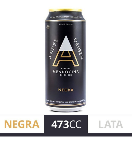 Cerveza Andes Origen Negra Lata 473 ml 6 Latas 6 Sixpack