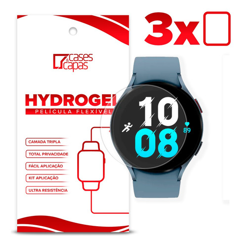 Pelicula Hidrogel Gel Samsung Watch 5 40 / 44 Mm (3x Tela)