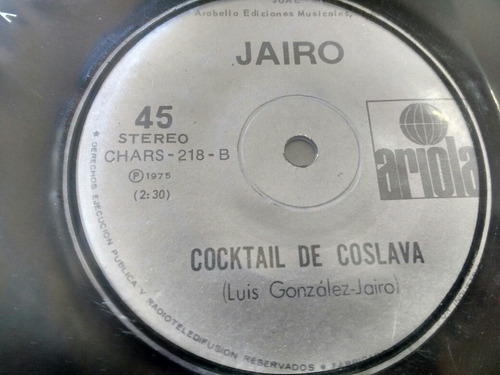 Vinilo Single De Jairo Cocktail ( L L 18