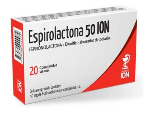 Espirolactona Ion® 50mg X 20 Comprimidos