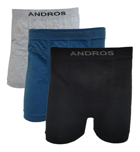 2 Calzoncillos Boxers Lisos Hombre Andros Algod n S Al Xxl