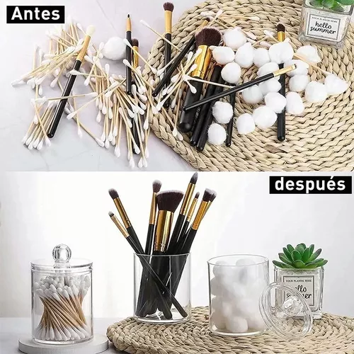 Porta brochas de maquillaje con tapa, organizador de brochas de maquillaje,  organizador de brochas de maquillaje acrílico, organizador de cosméticos,  organizador de maquillaje ER