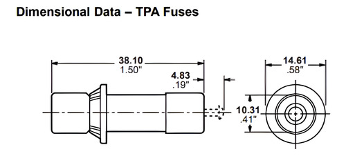 Tpa Fuse 15 Amp Bussmann Dc (Usado)