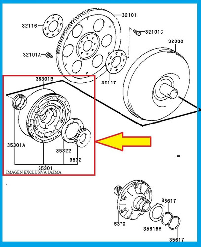 Bomba Aceite Caja Corolla 2000 2008 Original Toyota 