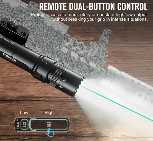 Lanterna E Laser Tática Militar Olight Odin Gl 1500 Lumens Cor Da