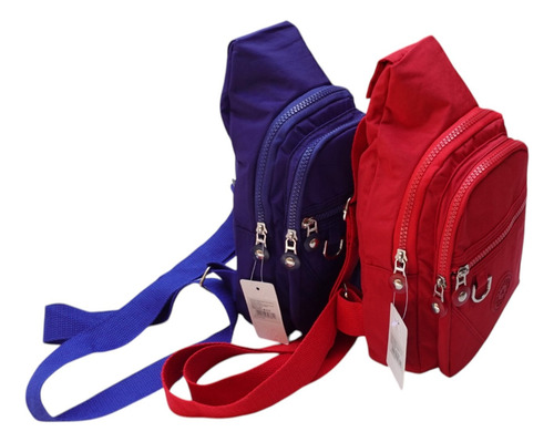Mochila Pechera Morral. Comodidad Y Estilo Rojo Lisa