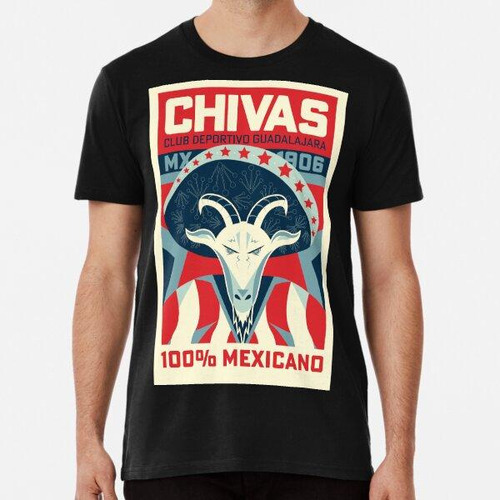 Remera Chivas Rayadas De Gudalajara 100% Mexicano Algodon Pr