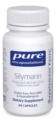 Silimarina Pure Encapsulations 60 Cápsulas