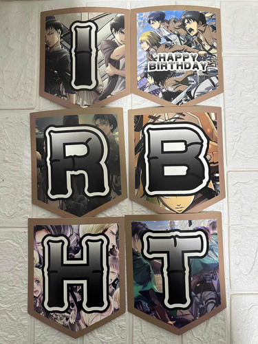 Kit Cumpleaños Attack On Titan Shingeki No Kyojin Decoracion