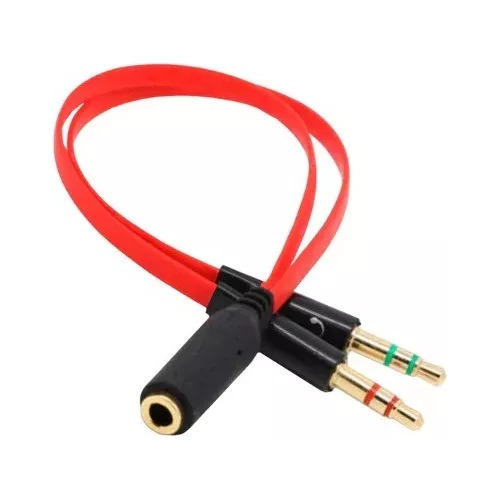 Cable Auxiliar Splitter 1 Hembra 2 Macho, Plug Audio
