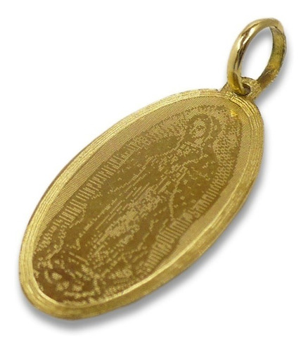 Medalla Dije Virgen Guadalupe Religiosa En Oro 18k 0.9 Grs