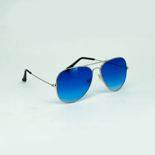 Óculos De Sol Nova York Clássico Cor Azul Prata