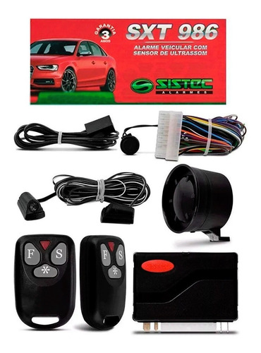 Alarme Automotivo + Trava Tragial Vw Gol G2 2 Portas Tecmisa