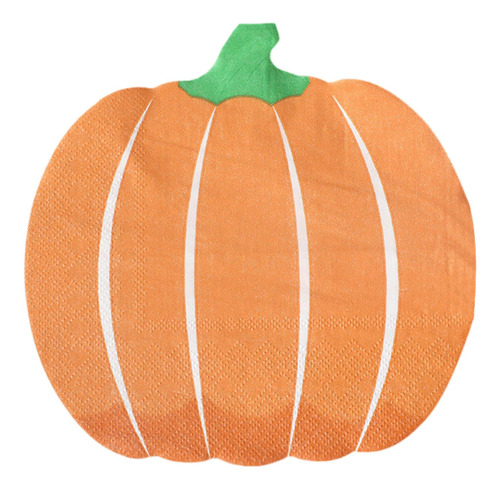 20x Servilletas De Papel De Calabaza De Halloween, Toallas