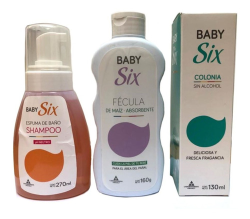 Pack Six Baby Shampoo + Colonia + Fecula