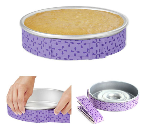 Moldes Para Tartas De Tela Bake Even Strip, 2 Unidades