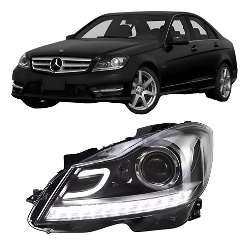 Farol Xenon Mercedes W204 C180 C63 Amg 2011 13 2014 Esquerdo