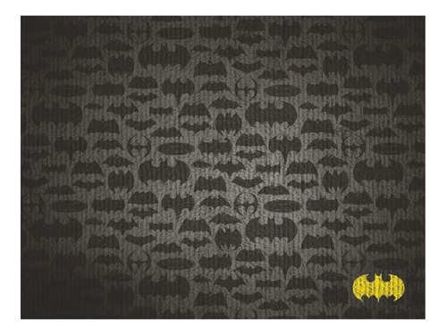 Tapete Batman Logo Morcego Dc Comics Liga Justiça Decoração Cor Preto