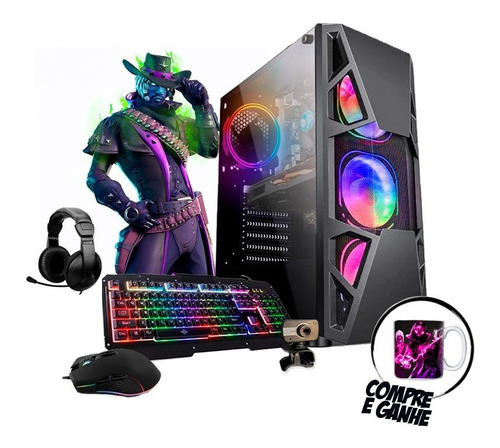 Imagem 1 de 7 de Pc Gamer Maximus I5 Gtx 1050 8gb Hd 1tb Ssd 120gb Wi-fi