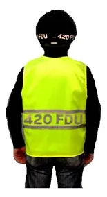 Kit Calcos P/ Chaleco Reflectivo Moto Patente Ley 5834