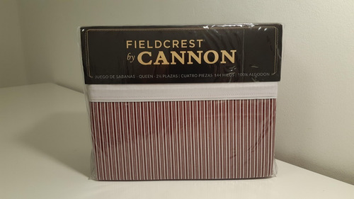 Sabanas Cannon Fieldcrest Twin 1 1/2 Plaza 144 Hilos Algodon