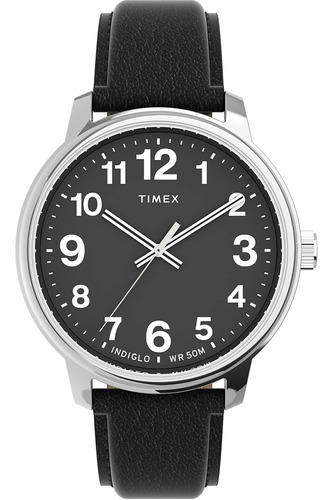 Reloj De Cuarzo En Negrita Timex Easy Reader Para Hombre