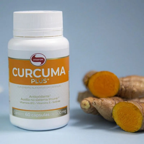 Curcuma Plus 500mg (60 Caps) - Padrão: Único Sem Sabor