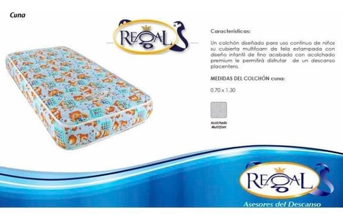 Colchon De Cuna  Para Bebés Regal 70x130