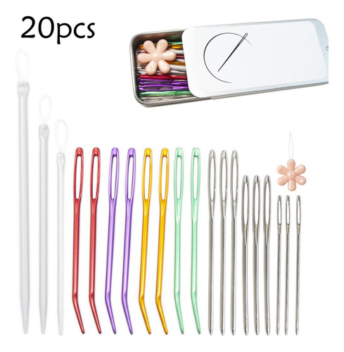 Aguja De De Coser Aguja Doblada Aguja De Ojo Grande Para