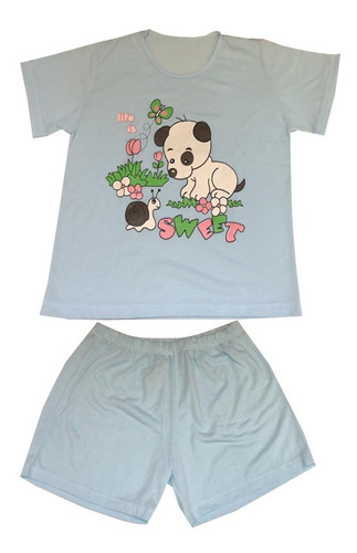 Pijama Infantil Verão Menina 02 A 12 Anos Formosa