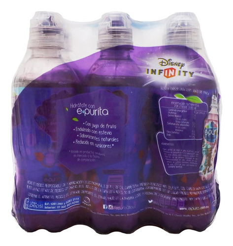 Epurita Agua Con Jugo De Uva - 6 Piezas