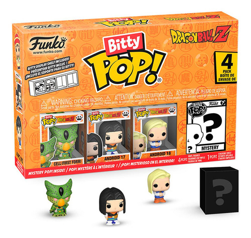 Funko Bitty Pop: Dragon Ball Z - Cell Primera Forma 4 Pack